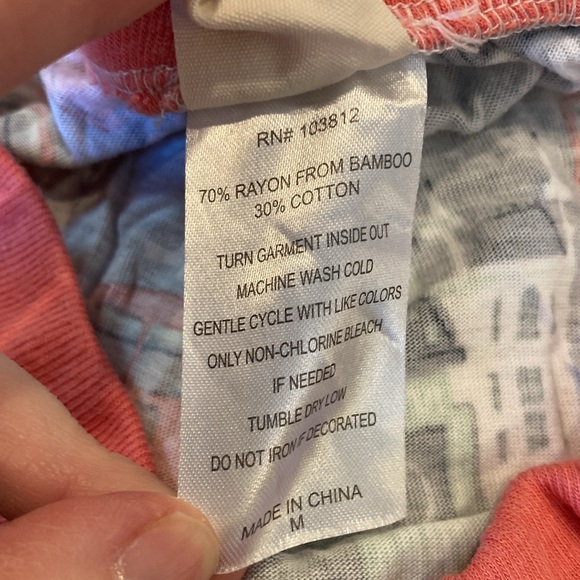 Women Munki Munki green orange London lounge pajama pants size M - Picture 4 of 8